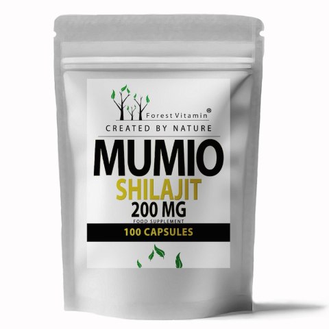 Forest Vitamin MUMIO Shilajit Ekstrakt 200 mg 100 kapsułek