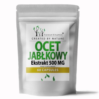 Forest Vitamin Ocet Jabłkowy Ekstrakt 500 mg 60 kapsułek