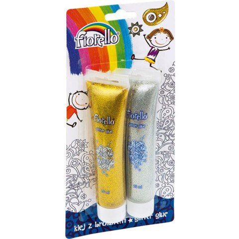 KLEJ Z BROKATEM FIORELLO 75ml*2 KOLORY FIORELLO