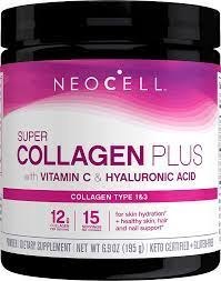 NeoCell Super Collagen Plus z witaminą C i kwasem hialuronowym 195 g