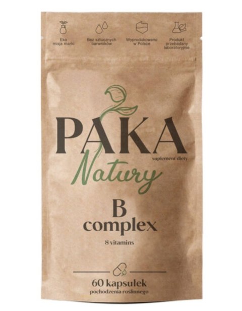 Paka Natury B-complex 8 witamin B 60 kapsułek