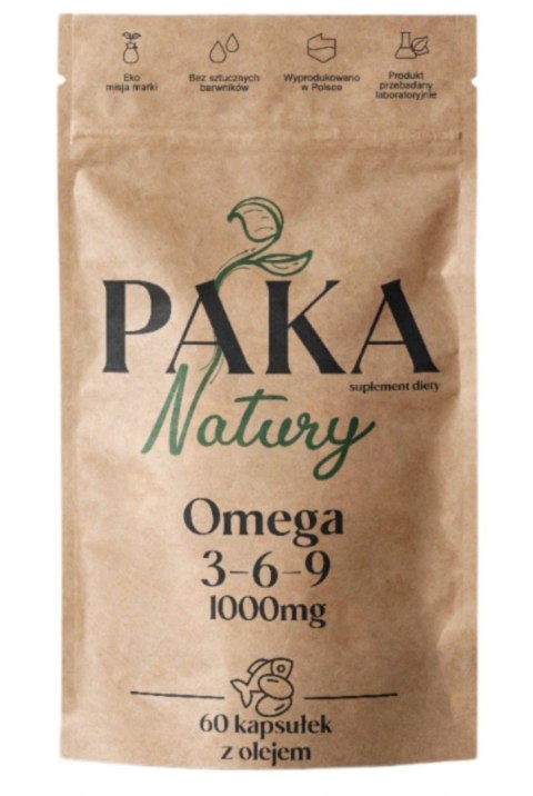 Paka Natury Omega 3-6-9 1000 mg ALA EPA DHA 60 kapsułek miękkich