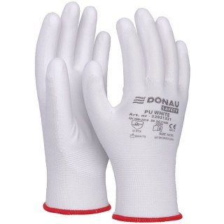 Rękawice Donau Safety PU White rozm.10 białe Donau Safety