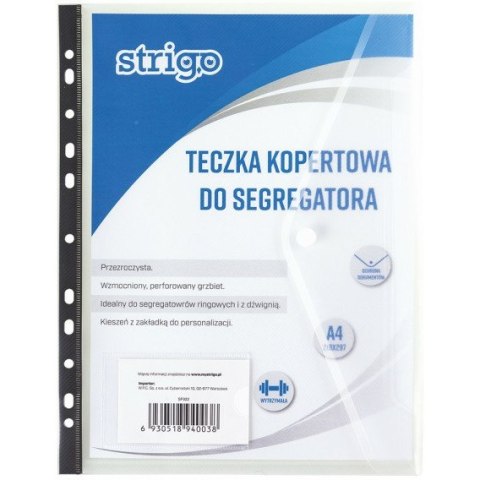 TECZKA KOPERTOWA WPINANA STRIGO A4 STRIGO