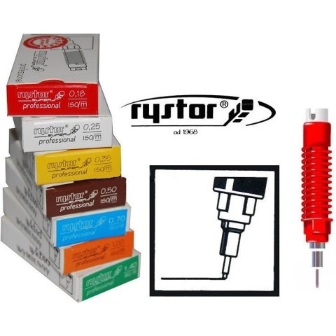 Wkład do pisaka kreślarskiego Rystor Rapidograf Super Professional 0.35mm Rystor