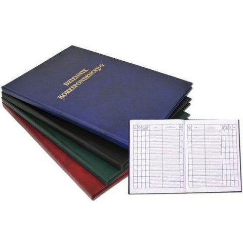 Dziennik korespondencyjny A4 300 kartek bordowy BARBARA