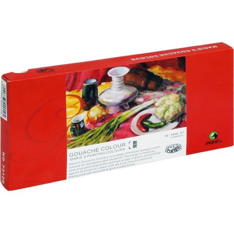 FARBY GWASZ MARIE'S 12ml*12 KOLORÓW MARIES