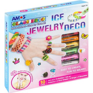 FARBY WITRAŻOWE AMOS ICE JAWELRY 10,5ml*10 KOLORÓW Amos