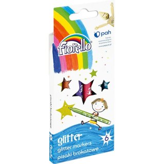 FLAMASTRY BROKATOWE FIORELLO 6 KOLORÓW FIORELLO