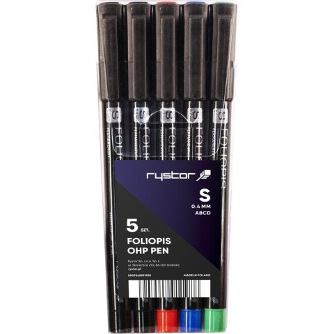 FOLIOPISY RYSTOR FS-4 3 KOLORY+2 CZARNE Rystor