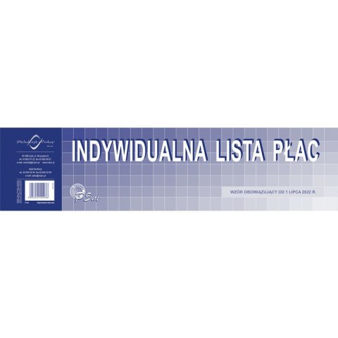 INDYWIDUALNA LISTA PŁAC 1/3 A3 Michalczyk i Prokop
