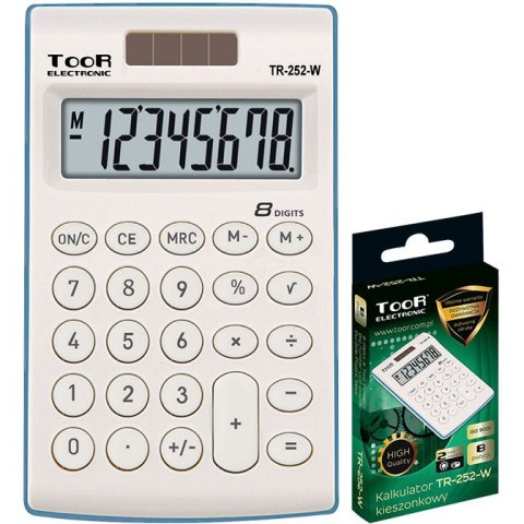 KALKULATOR TOOR TR-252 BIAŁY TOOR