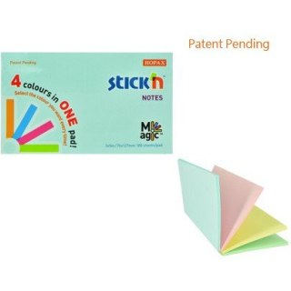 KARTECZKI STICK'N 76*127mm 4 KOLORY PASTEL (100) STICK'N