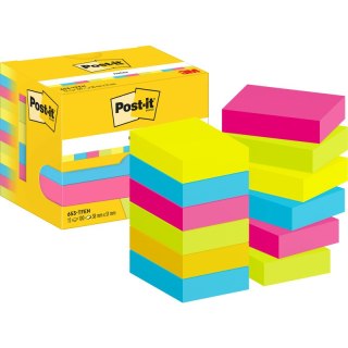 Karteczki Post-it 38x51mm (653-TFEN) mix kolorów (12x100) Post-it