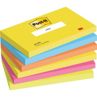 Karteczki Post-it 76x127mm (655-TFEN) 5 kolorów (6x100) Post-it