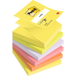 Karteczki Post-it Z-Notes 76x76mm (R330NR) mix kolorów (6x100) Post-it