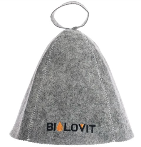 Bilovit Czapka do sauny filcowa szara