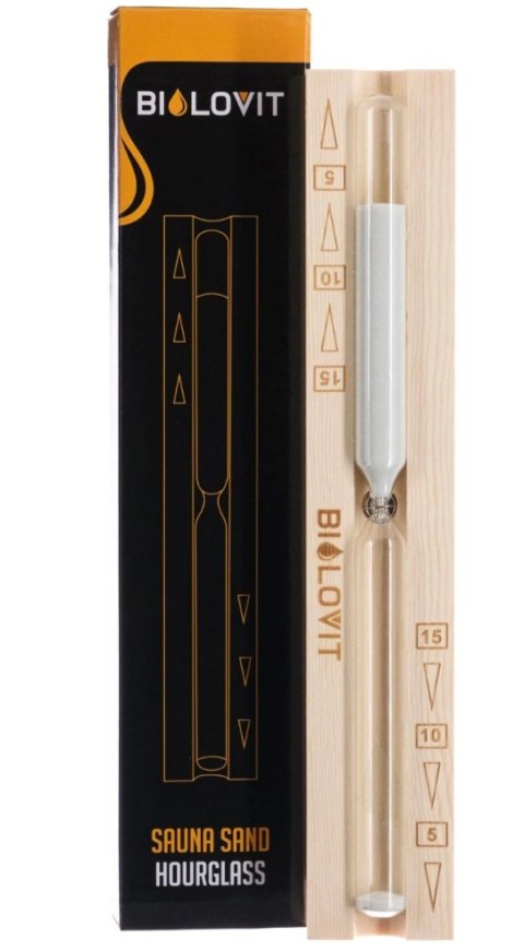 Bilovit Drewniana klepsydra do sauny z piaskiem