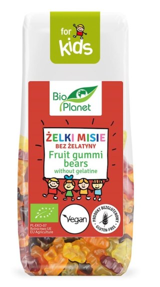 Bio Planet For Kids Żelki Misie Bez Żelatyny Bezglutenowe BIO 100 g