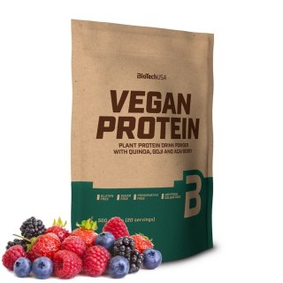 BioTech USA Vegan Protein 500g o smaku owoców leśnych