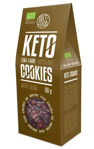 Diet Food Bio Ciasteczka Keto Kakao 80 g