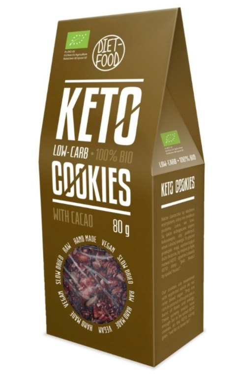 Diet Food Bio Ciasteczka Keto Kakao 80 g