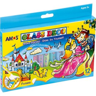 FARBY WITRAŻOWE AMOS 10,5ml*12 KOLORÓW Amos