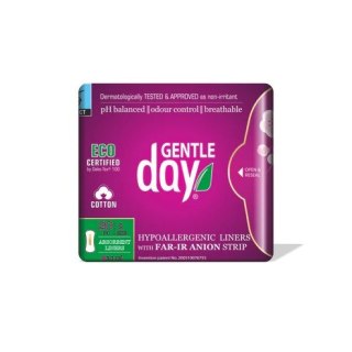 Gentle Day Wkładki Higieniczne Pasek Anionowy Wchłaniające Wilgoć 20 sztuk