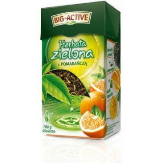 Herbata Big-Active 100g zielona z pomarańczą BIG-ACTIVE