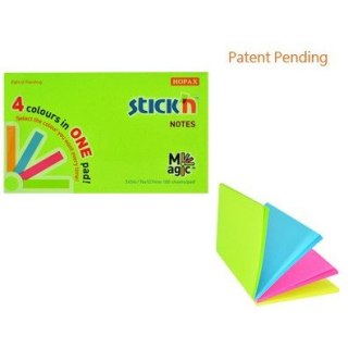 KARTECZKI STICK'N 76*127mm 4 KOLORY NEON (100) STICK'N