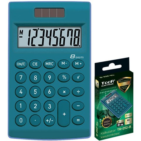 Kalkulator Toor TR-252 niebieski TOOR