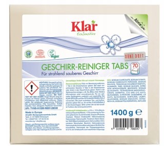 Klar Tabletki Do Zmywarek ECO 70 sztuk
