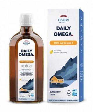 Osavi Daily Omega Marine 1600 mg Omega 3 250 ml aromat cytrynowy