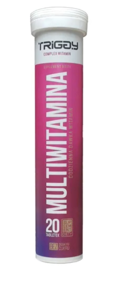 Triggy Multiwitamina 20 tabletek musujących o smaku truskawkowym