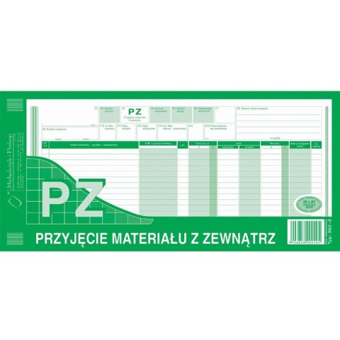 PRZYJĘCIE MATERIAŁU Z ZEWNĄTRZ 1/3 A3 (WIELOKOPIA) Michalczyk i Prokop