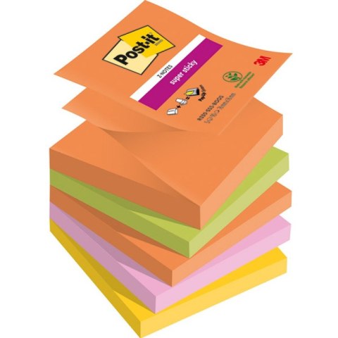 Karteczki Post-it Super Sticky Z-Notes 76x76mm (R330-5SS-BOOS) 4 kolory (5x90) Post-it Karteczki Post-it Super Sticky Z-Notes 76x76mm (R330-5SS-BOOS) 4 kolory (5x90) Post-it