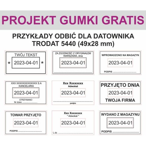 DATOWNIK TRODAT 5440 ISO 4 MM 49X28 MM WKŁADKA MIX 74570 Trodat DATOWNIK TRODAT 5440 ISO 4 MM 49X28 MM WKŁADKA MIX 74570 Trodat
