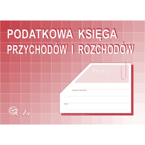 PODATKOWA KSIĘGA PRZYCHODÓW I ROZCHODÓW A4 48 KART Michalczyk i Prokop