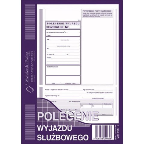 POLECENIE WYJAZDU SŁUŻBOWEGO A5 (OFFSET) Michalczyk i Prokop