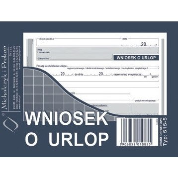 WNIOSEK O URLOP A6 (OFFSET) Michalczyk i Prokop